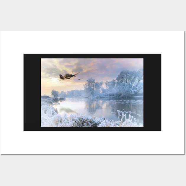 A Cold Cold Morning Wall Art by aviationart